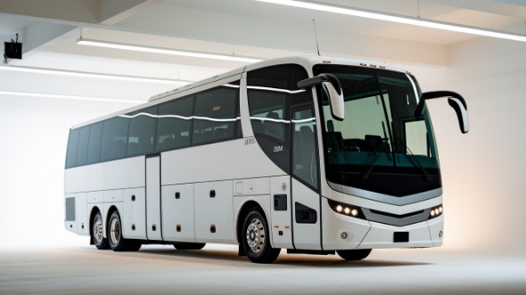 55 passenger charter bus aurora
