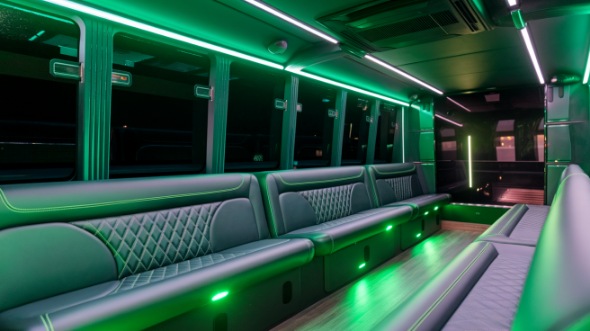 party bus rental inside aurora