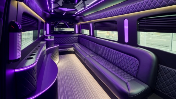sprinter limo rental interior aurora