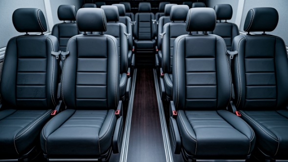 sprinter van with driver inside